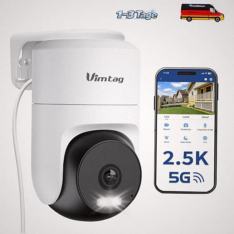 Außenkamera 2,5K 4MP 360 Rundum Überwachung