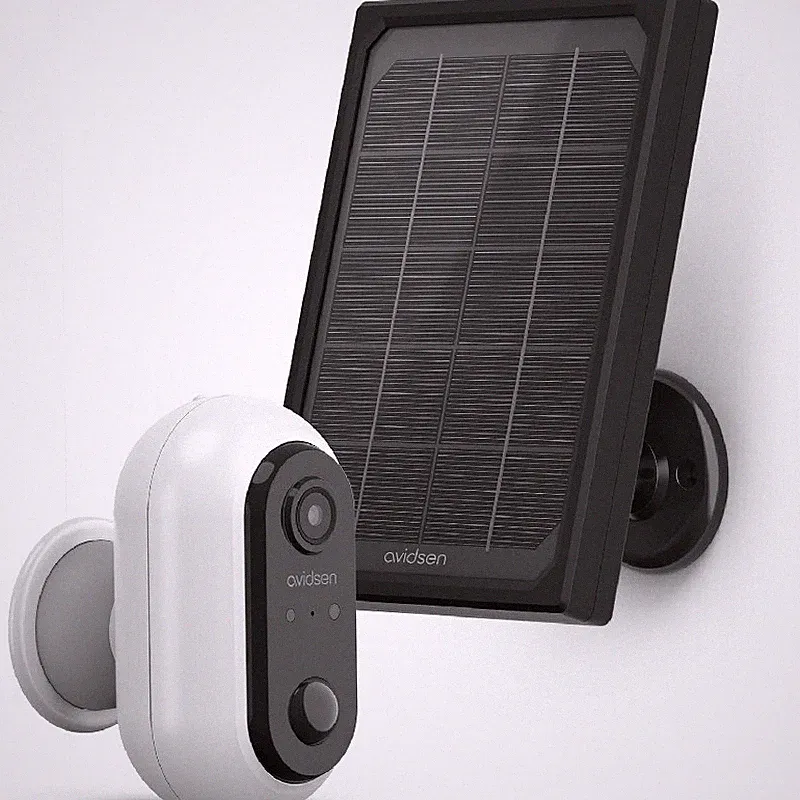 Avidsen HomeCam Akku smarte Überwachungskamera Außenbereich mit Solarpanel
