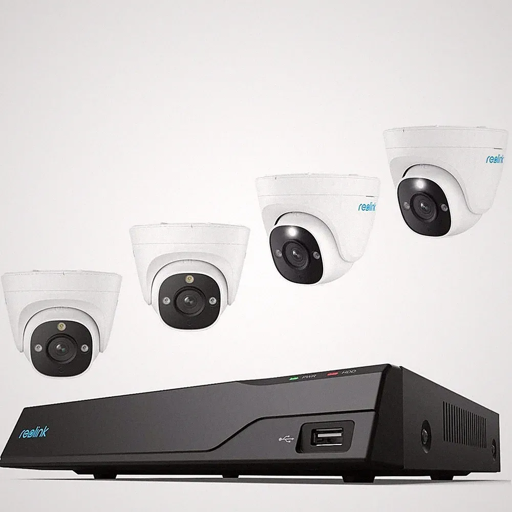 B-Ware Reolink NVS8-5MD4 5 MP 8-Kanal PoE Überwachungssystem 4x Kamera + NVR 2TB