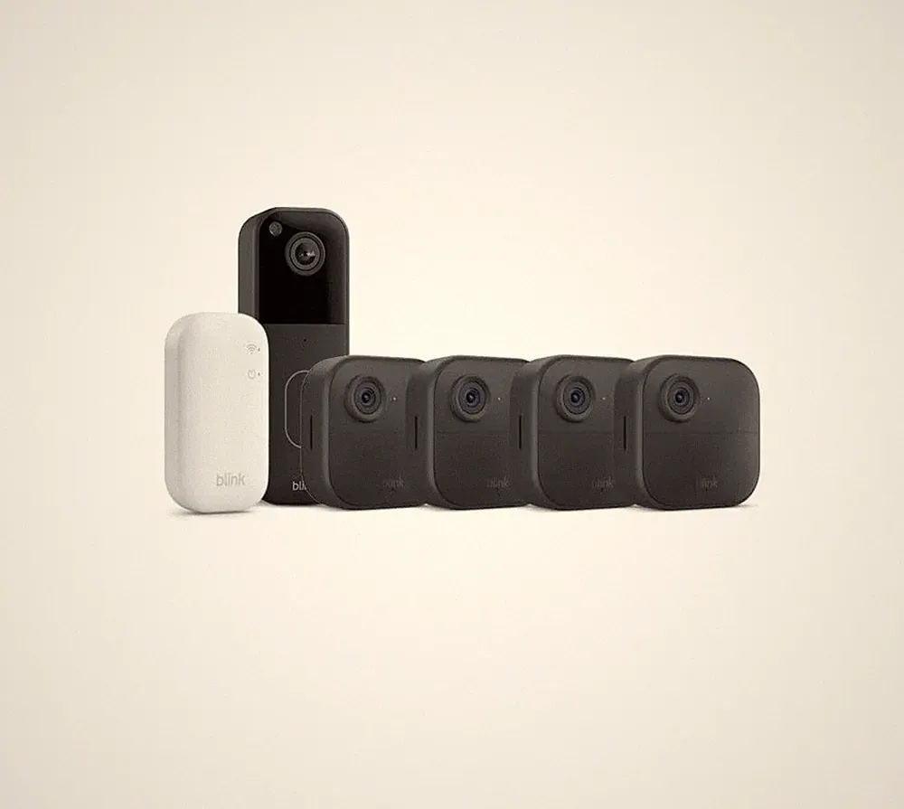 BLINK Outdoor Kamera 4. Generation + Sync Modul + Videotürklingel | NEU & OVP