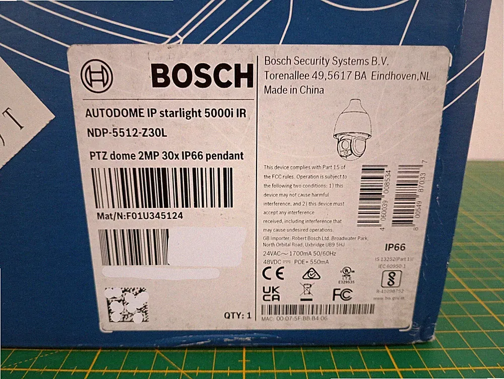 Bosch NDP-5512-Z30L Autodome 5000i 2MP 30x Zoom