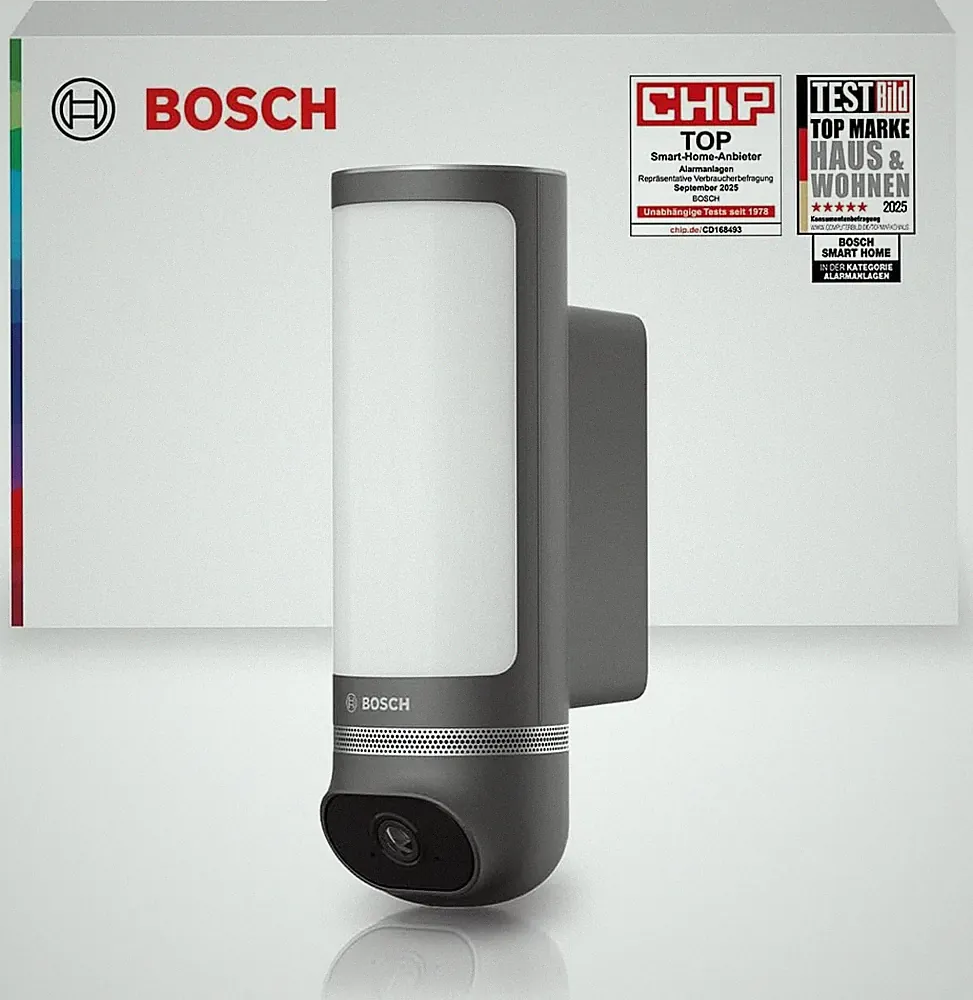 Bosch Smart Home Außenkamera II, Überwachungskamera Außen, 1080p Full-HD Auflösu