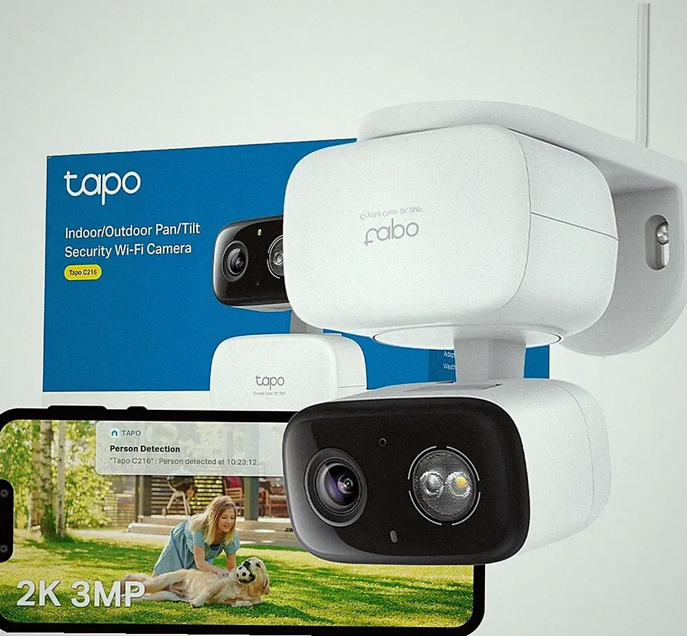 Tapo C216 Mini-Überwachungskamera 2K 3MP 360°
