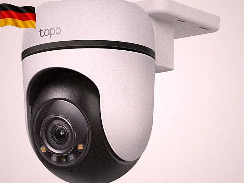 C51A 2K WLAN Überwachungskamera Außen, 360° Schwenk-/Neige, Vollfarbige Na