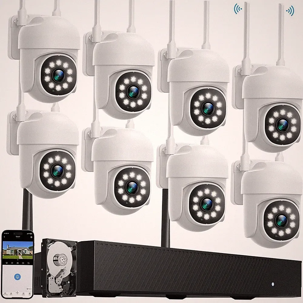 CAMCAMP 1080P WLAN Set 8 Kameras 16CH NVR