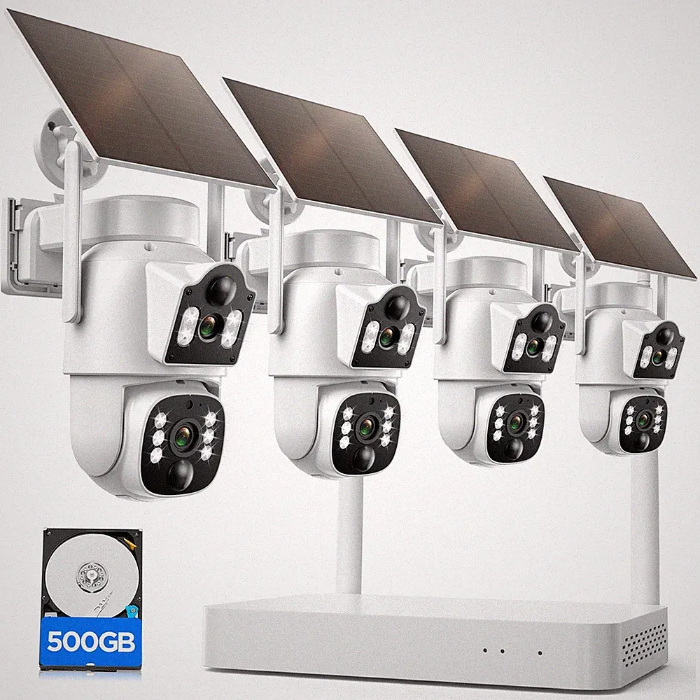 CAMCAMP Solar WLAN Kamera Set 4K NVR