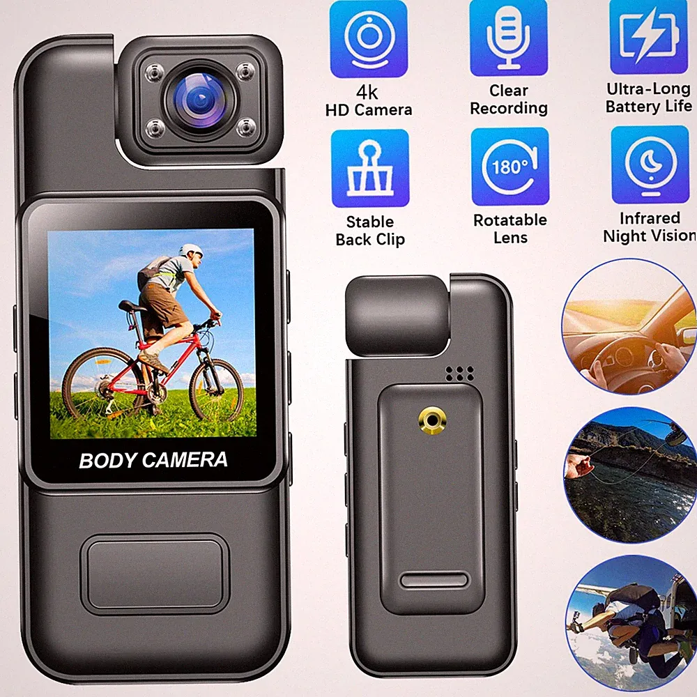 Camcorder 4K Bodycam mit Nachtsicht