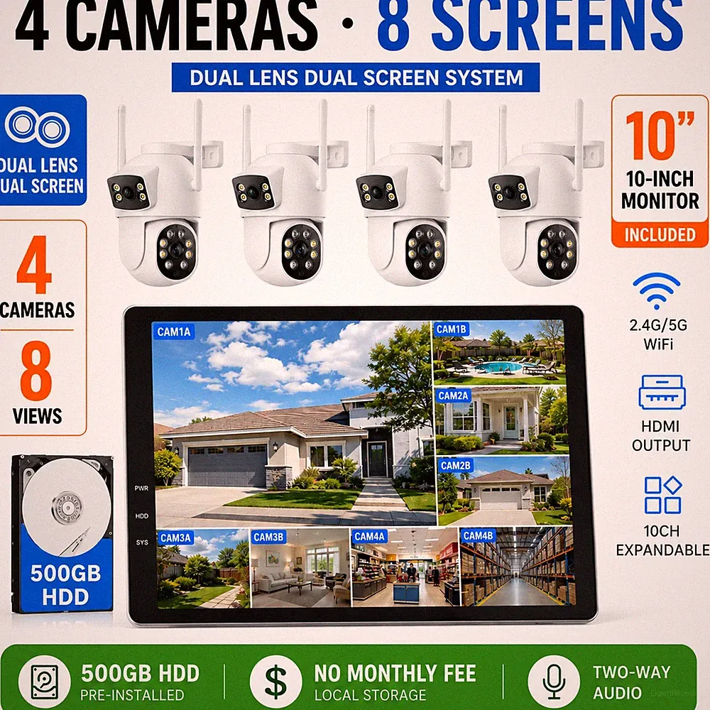 Campark SmartCam 4 Kamera NVR Set