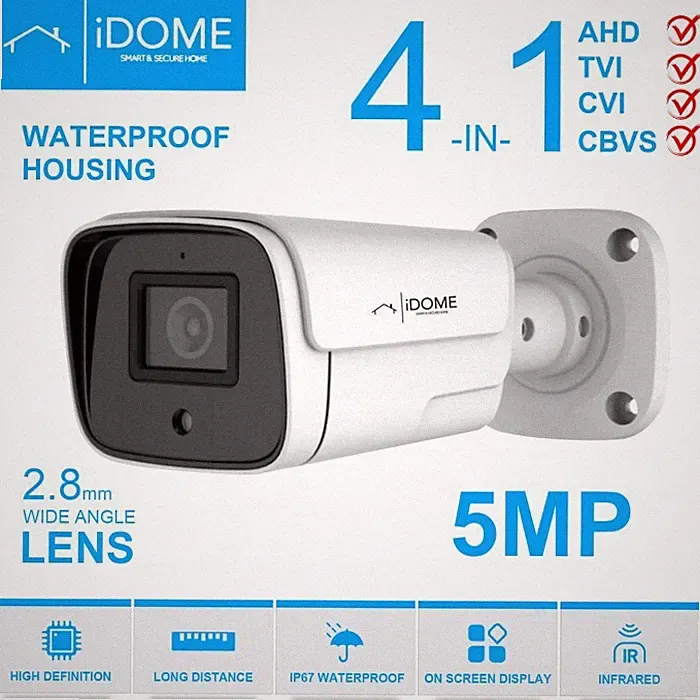 CCTV HEIMSICHERHEIT KAMERA 5MP FULL HD AUSSENBEREICH IR NACHTSICHT 4 IN 1 UK