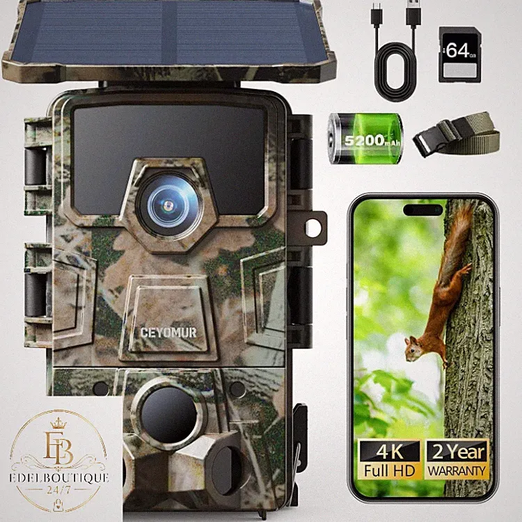 CEYOMUR CY75 Solar Wildkamera 64MP