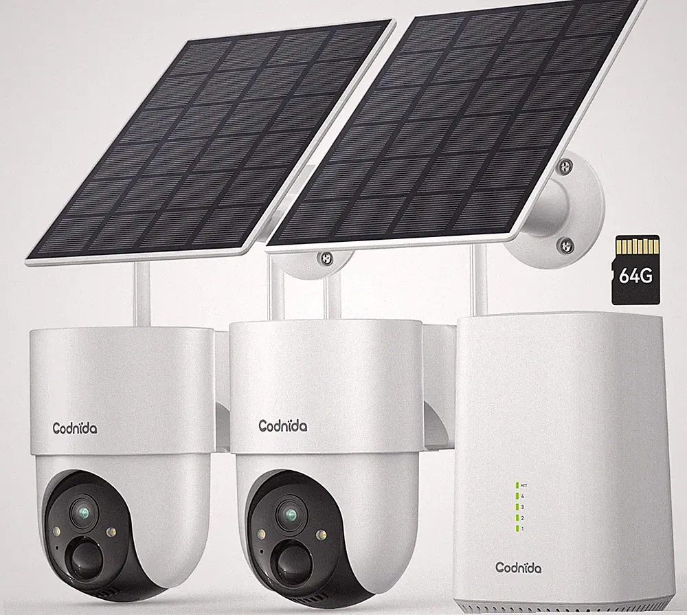 CODNIDA 4MP Solar WLAN Kamera Set