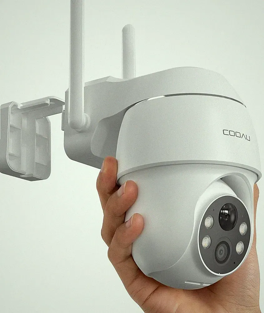 COOAU 2K Überwachungskamera Aussen Akku Kabellose WLAN Kamera Outdoor