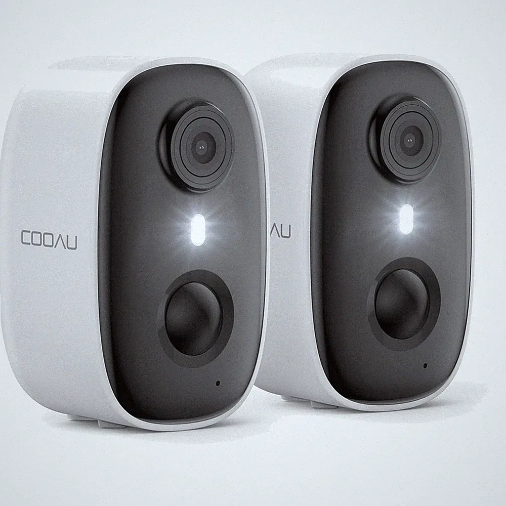 COOAU 2K WiFi6 Überwachungskamera Aussen | Innen Akku WLAN Kabellos | 2PCS |...