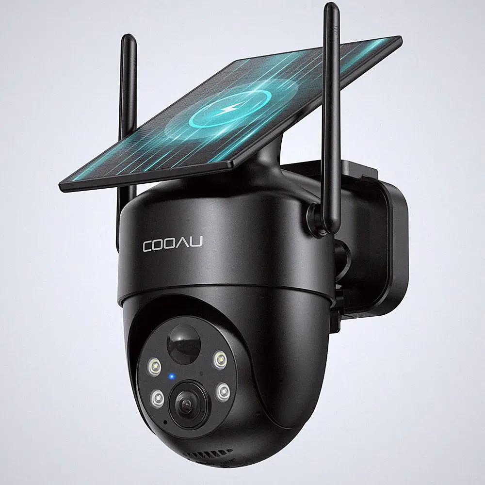 COOAU 3MP Solar Überwachungskamera WLAN IP65
