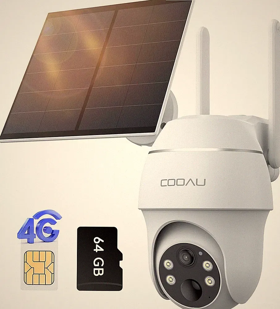 COOAU 4G LTE Überwachungskamera Aussen Akku