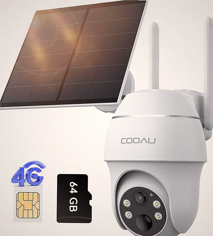 COOAU 4G LTE Überwachungskamera Aussen Akku mit SIM Karte 64