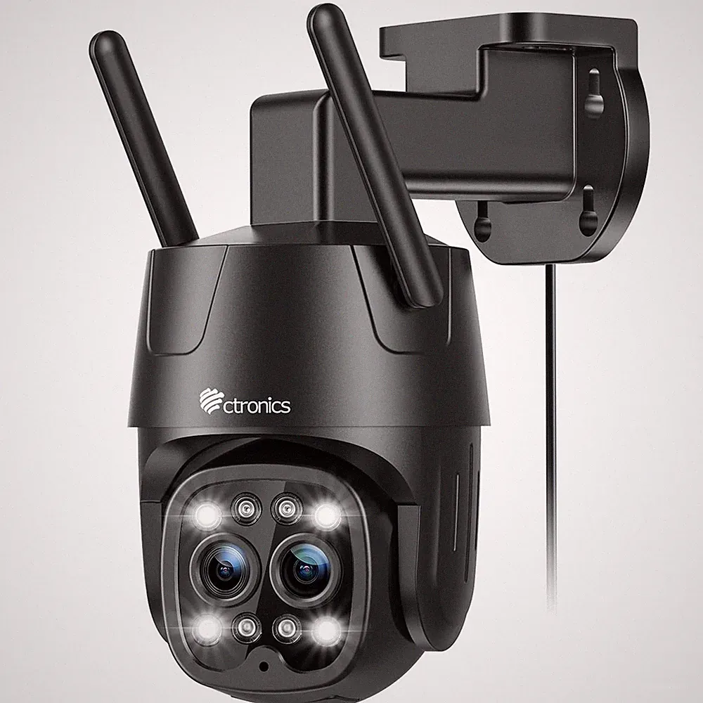 Ctronics 2.5K 4MP 6X Hybrid-Zoom Überwachungskamera Aussen WLAN 2,4/5GHz, IP