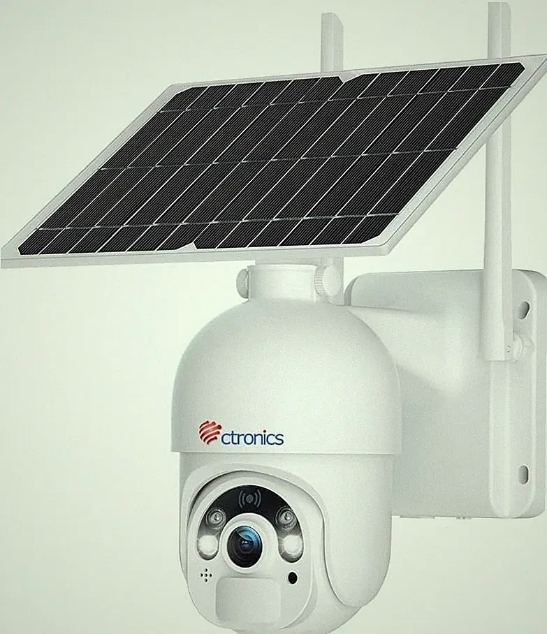 Ctronics 2.5K Überwachungskamera Aussen WLAN mit Akku Solar 4MP 2560x1440P