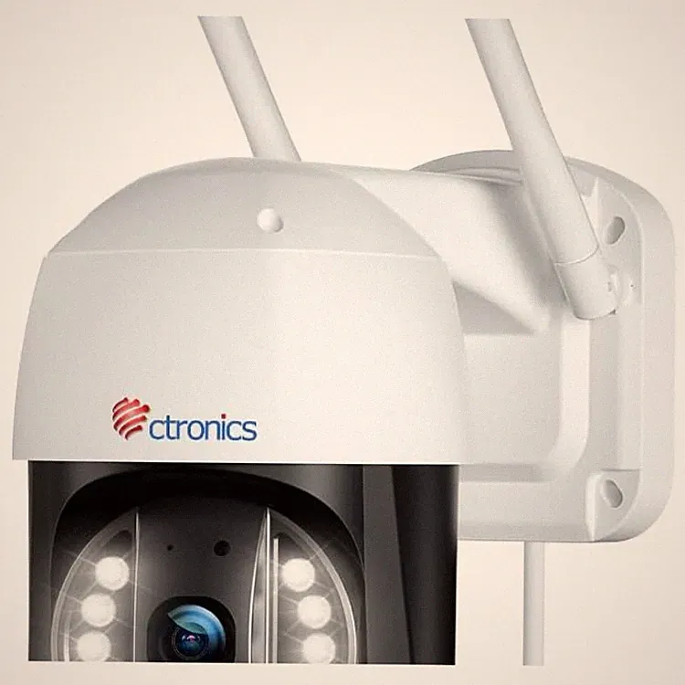 Ctronics 4K 8MP Überwachungskamera Außen WLAN Nachtsicht 25 m Weiß
