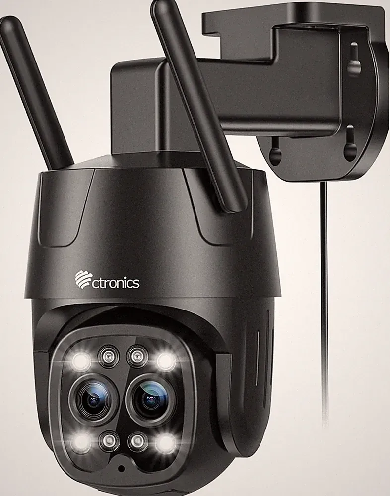 Ctronics 4MP Überwachungskamera Aussen WLAN 2,4 5GHz Dual Objektiv Zoom PC XL