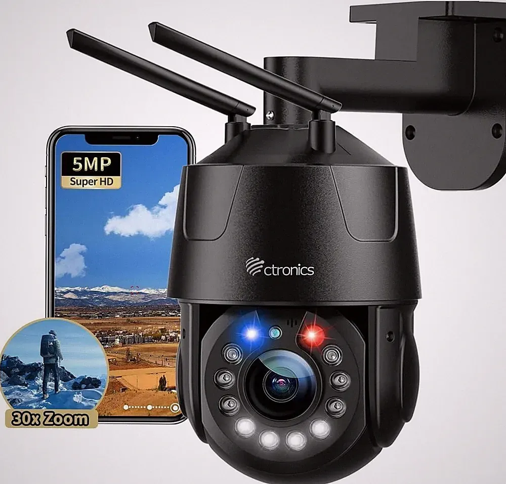 Ctronics 550C - 5 x optischer Zoom ctronics 4K 8MP Überwachungskamera Aussen(E2)
