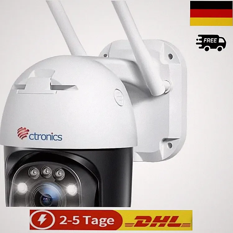 Ctronics 5MP PTZ Überwachungskamera Aussen WLAN Outdoor Auto-Tracking