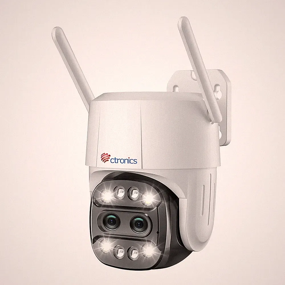 Ctronics 760c - 6-fach Hybrid-Zoom-Überwachungskamera für den Außenbereich