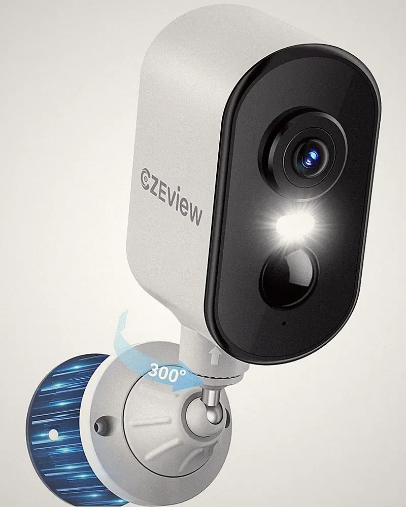 CZEview 2K Überwachungskamera Außen Akku WLAN IP65 Nachtsicht