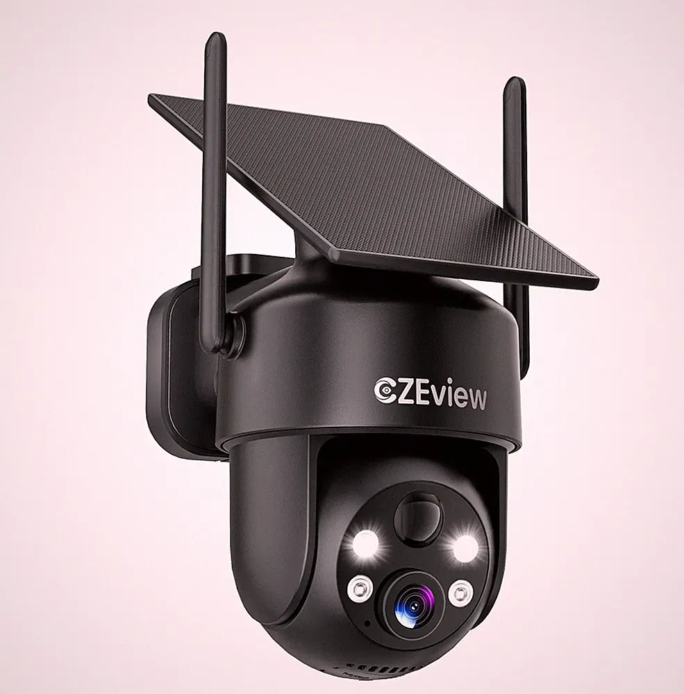 CZEview ZY-C6 2K Solar Kamera Schwarz
