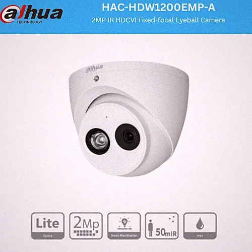 Dahua HAC-HDW1200EMP-A 2MP HDCVI Dome CCTV Überwachungskamera | Integriertes Mikrofon