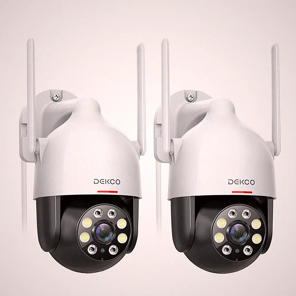 DEKCO 2K Überwachungskamera Aussen WLAN 350 Schwenkbar