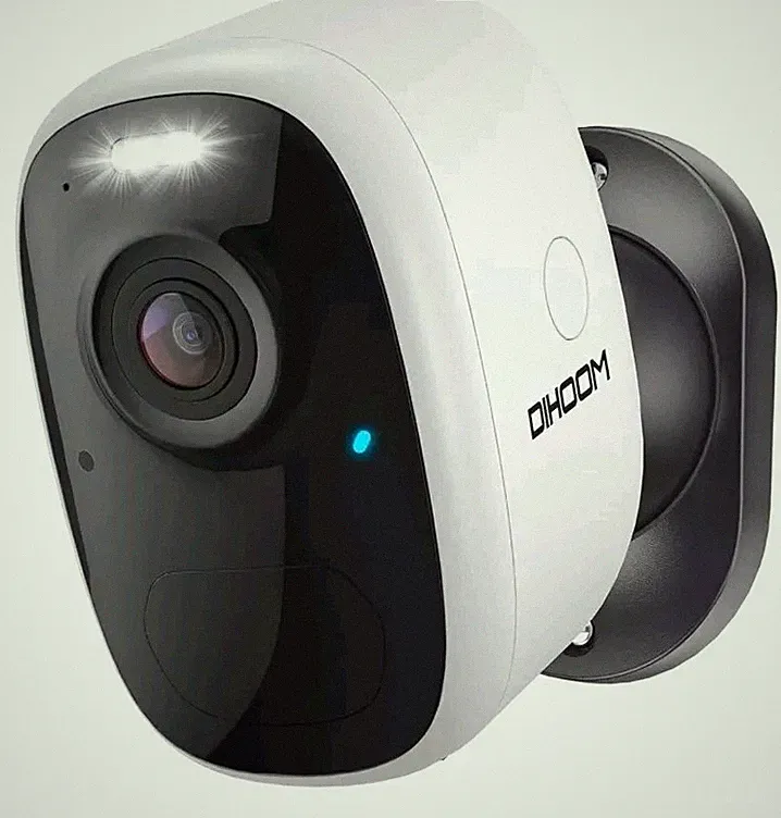 DIHOOM 2K Überwachungskamera Outdoor kabellos batteriebetrieben, 4MP Wireless CCTV C