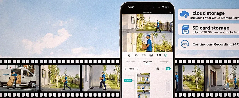 Drahtlose Kamera WLAN Außen CCTV HD PTZ Smart Home Sicherheit IR Cam 1080P