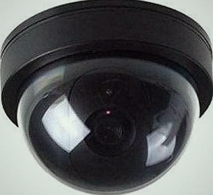 Dummy Dome Überwachungskamera mit blinkender LED - Sicherheitslösung Innen/Außen