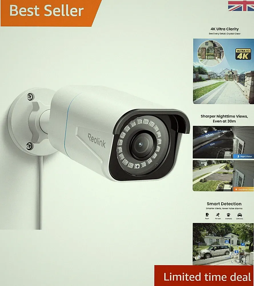 Erweiterte Indoor/Outdoor 4K CCTV-Kamera mit intelligenter Erkennung und Audioaufnahme