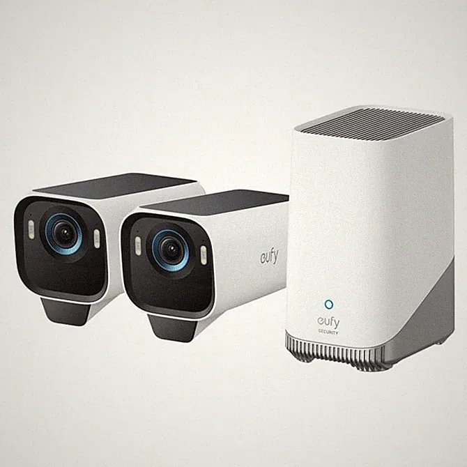 Eufy eufyCam S3 Pro 2-Cam Kit Bullet IP Überwachungskamera Outdoor 3840 x 2160 Pixe