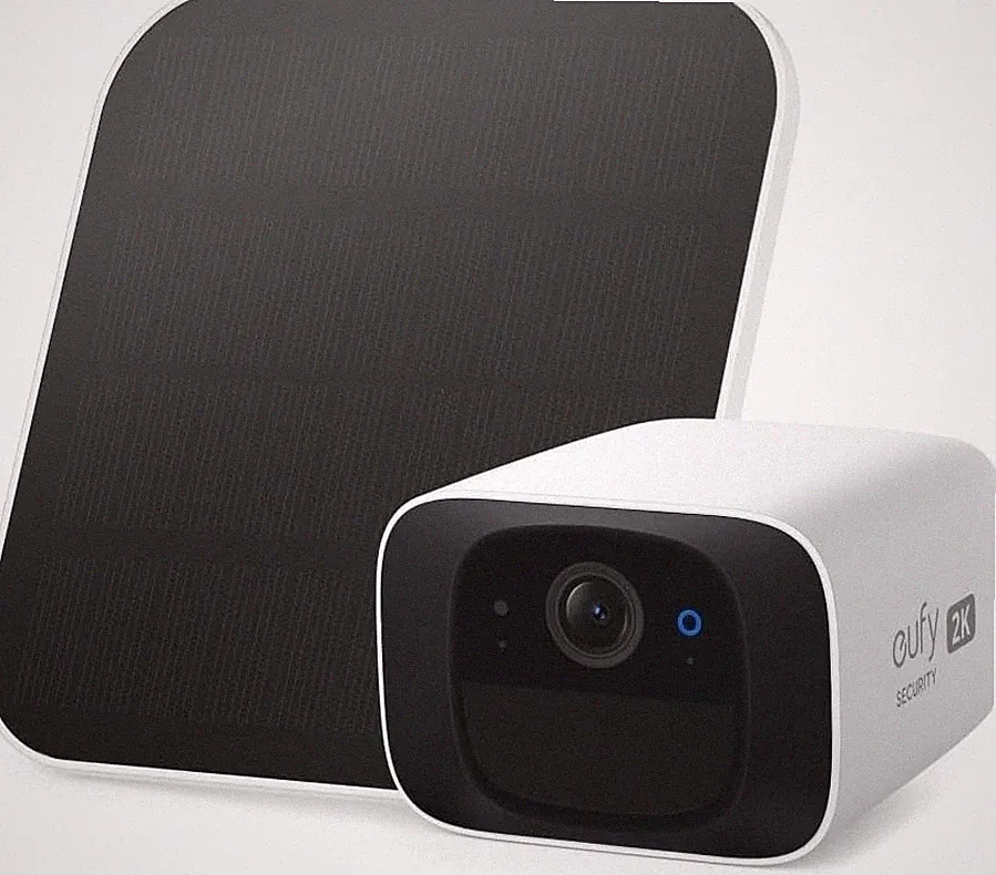 eufy eufyCam Solo C210 mit Solarpanel, kabellose 2K Außenkamera mit kontinuierli