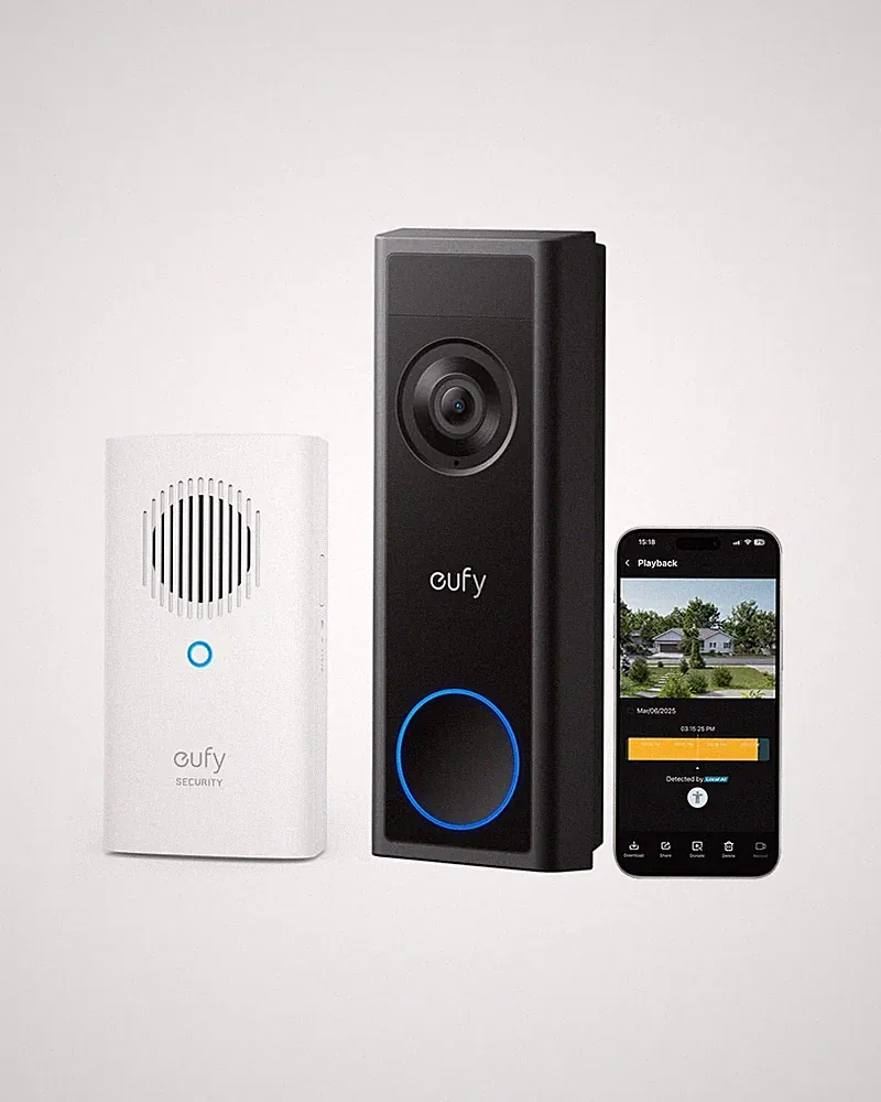 eufy Security Video Türklingel Kamera Wireless C31 mit Glockenspiel 2K FHD Dual Power