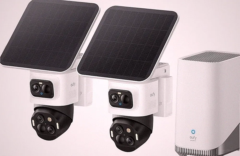 eufyCam S4 2‑Kamera‑Set kabellose Solar‑Überwachungskamera außen 4K UHD 16TB