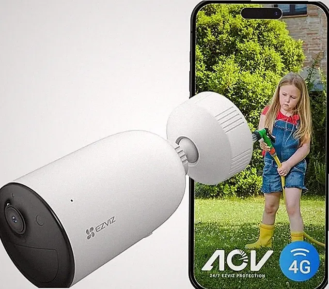 EZVIZ 4G LTE Akku Überwachungskamera 2K