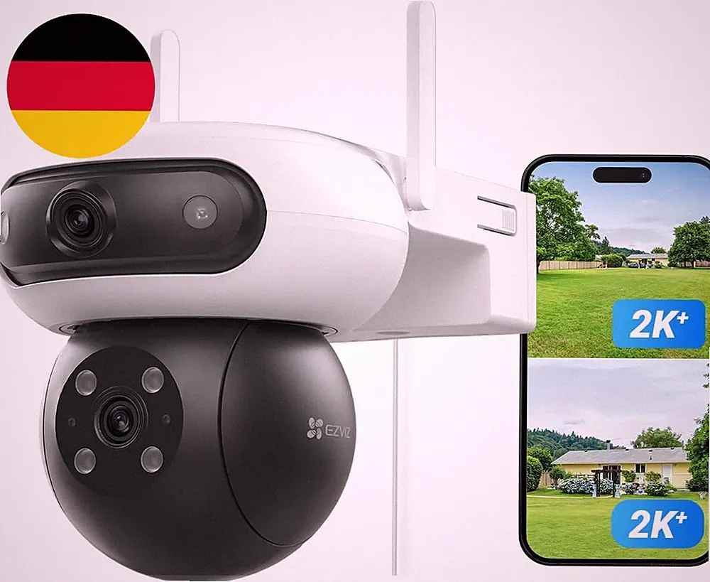 EZVIZ 4MP+4MP WLAN Überwachungskamera Aussen