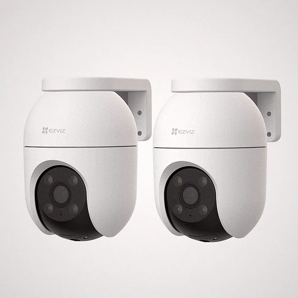 Ezviz C8c 2K IP-Außenkamera, 360° schwenkbar, 2er-Set, Videoüberwachung
