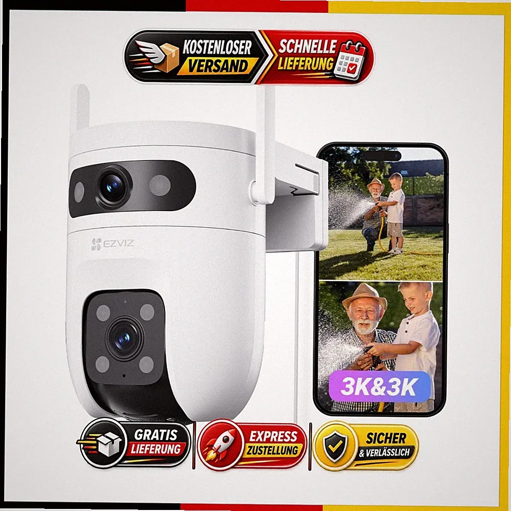 EZVIZ C9c Dual 3K 5MP WLAN Überwachungskamera Außen 360° PTZ Nachtsicht IP65