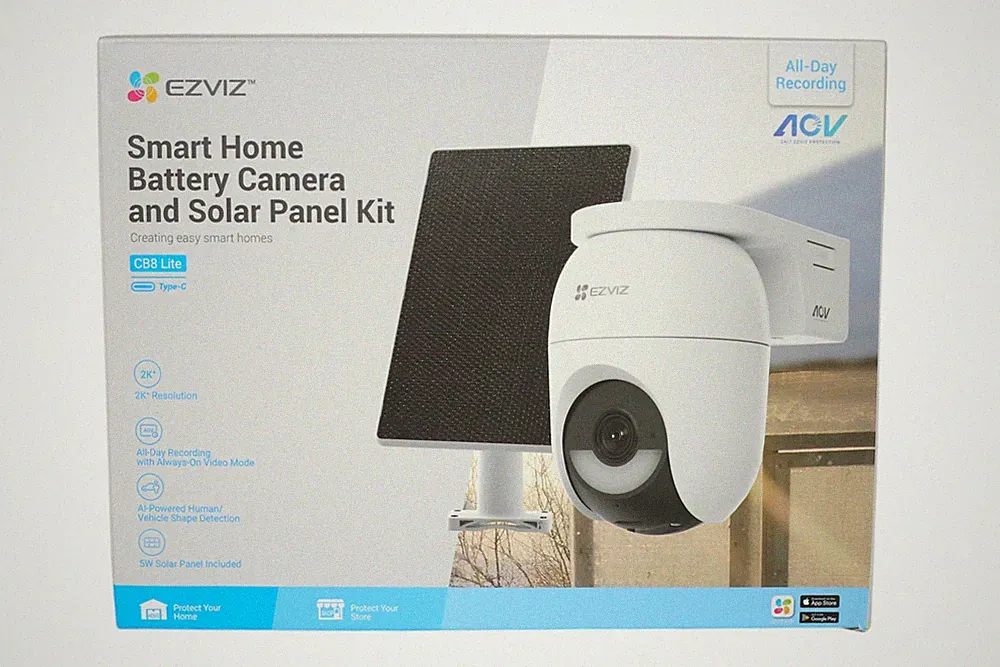 EZVIZ CB8 Lite Außenkamera mit Solarpanel