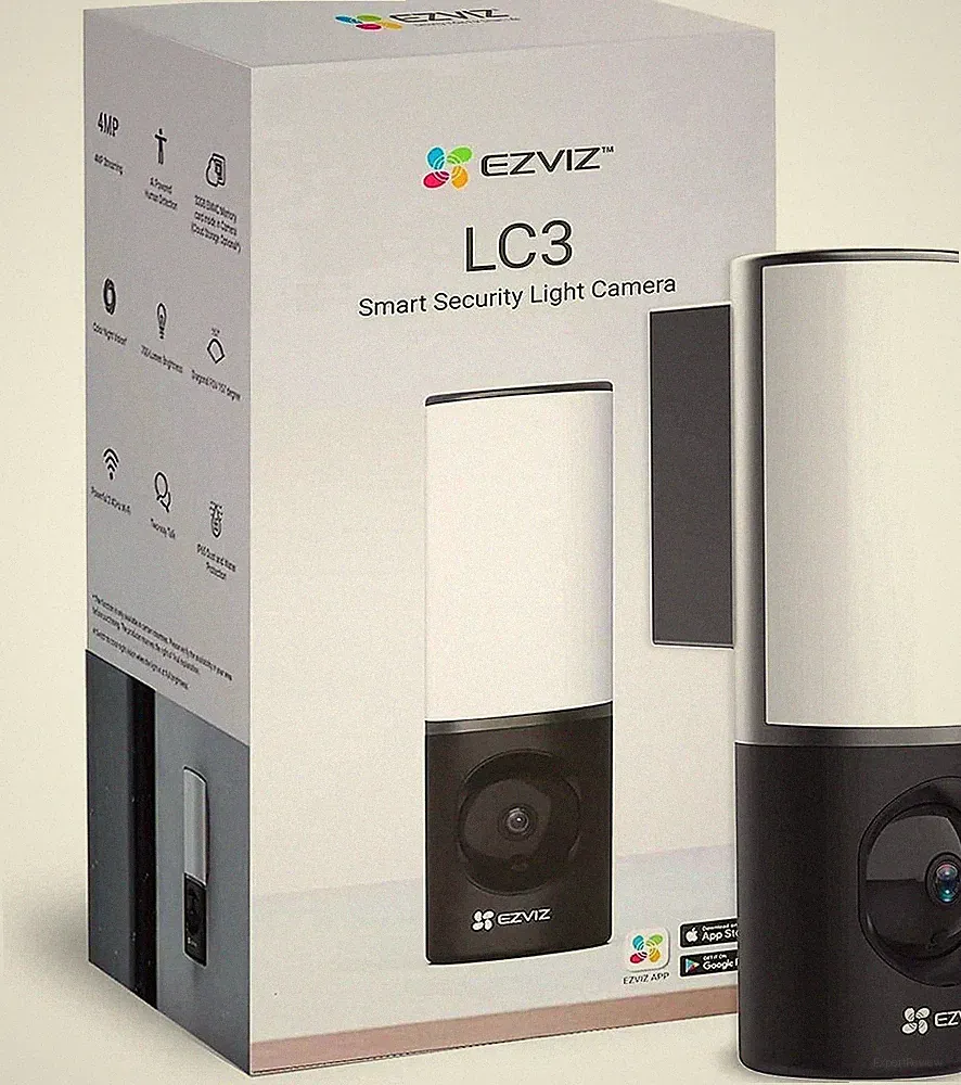 Ezviz LC3 Smart Security Wandleuchte Kamera mit Smart Vision &Ai Menschenerkennung