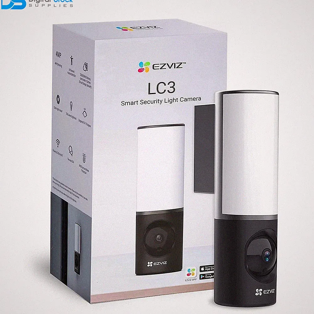 Ezviz LC3 Smart Security Wandleuchte Kamera mit Smart Vision &Ai Menschenerkennung
