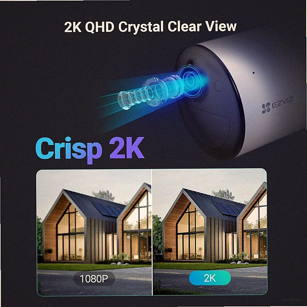 EZVIZ Outdoor Überwachungskamera kabellos, 24/7 Aufnahme, CB3 2K | Color Night...