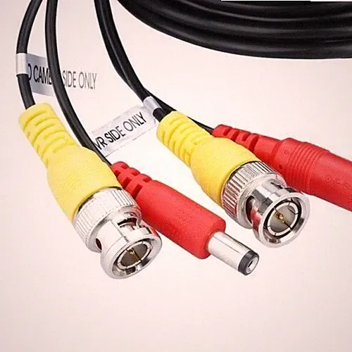 Floureon BNC CCTV Überwachungskamera Videokamera DVR Daten Stromkabel 10/30/40/50 Meter
