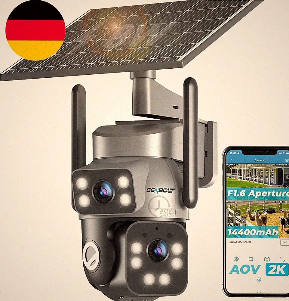 GENBOLT 4G LTE Solar Überwachungskamera