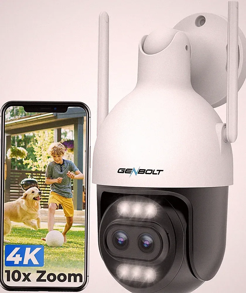 GENBOLT 4K PTZ WiFi Überwachungskamera Aussen PoE